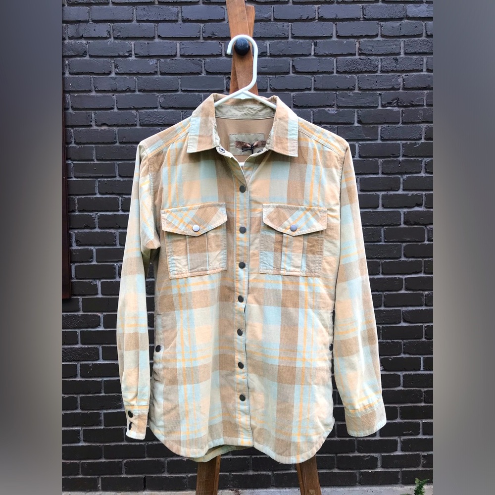 Prana Finnegan Quilted Flannel Shirt XS